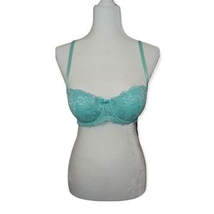 H&M Balconette Bra Aqua Lace Size. 36C - NWT